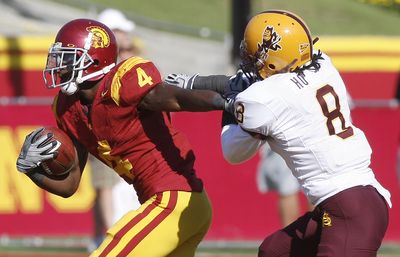 Joe McKnight pushed his way to a career-high 143 yards in USC’s 28-0 win over Arizona State. (Associated Press / The Spokesman-Review)