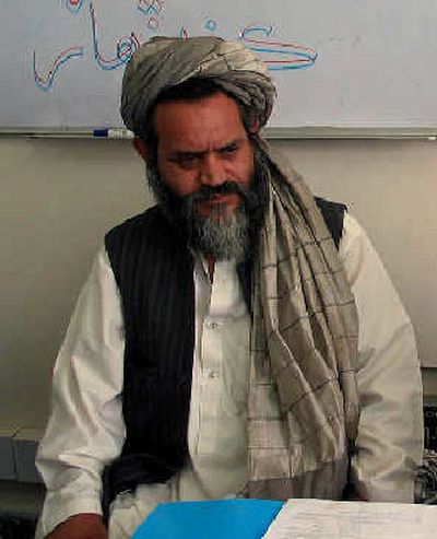 
Mohammed Khaksar sits in an election office in Kandahar, Afghanistan, in a  photo taken last May. Khaksar is one of at least four former senior Taliban officials running as candidates for a new national Legislature in U.S.-backed elections on Sept. 18. 
 (File/Associated Press / The Spokesman-Review)