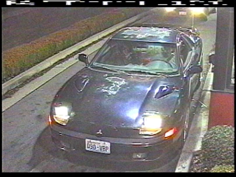 Liberty Lake police think this blue 1992 Mitsubishi Eclipse may be involved in several burglaries. (Liberty Lake Police Department)