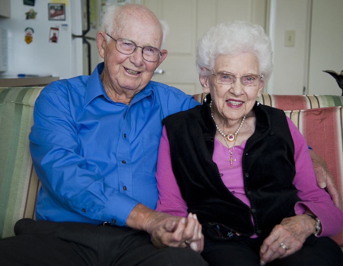 On April 26, Wayne and Clara Best will celebrate their 70th wedding anniversary. They met on the Fourth of July in 1941. “We’re still very much in love,” said Clara. (Colin Mulvany)