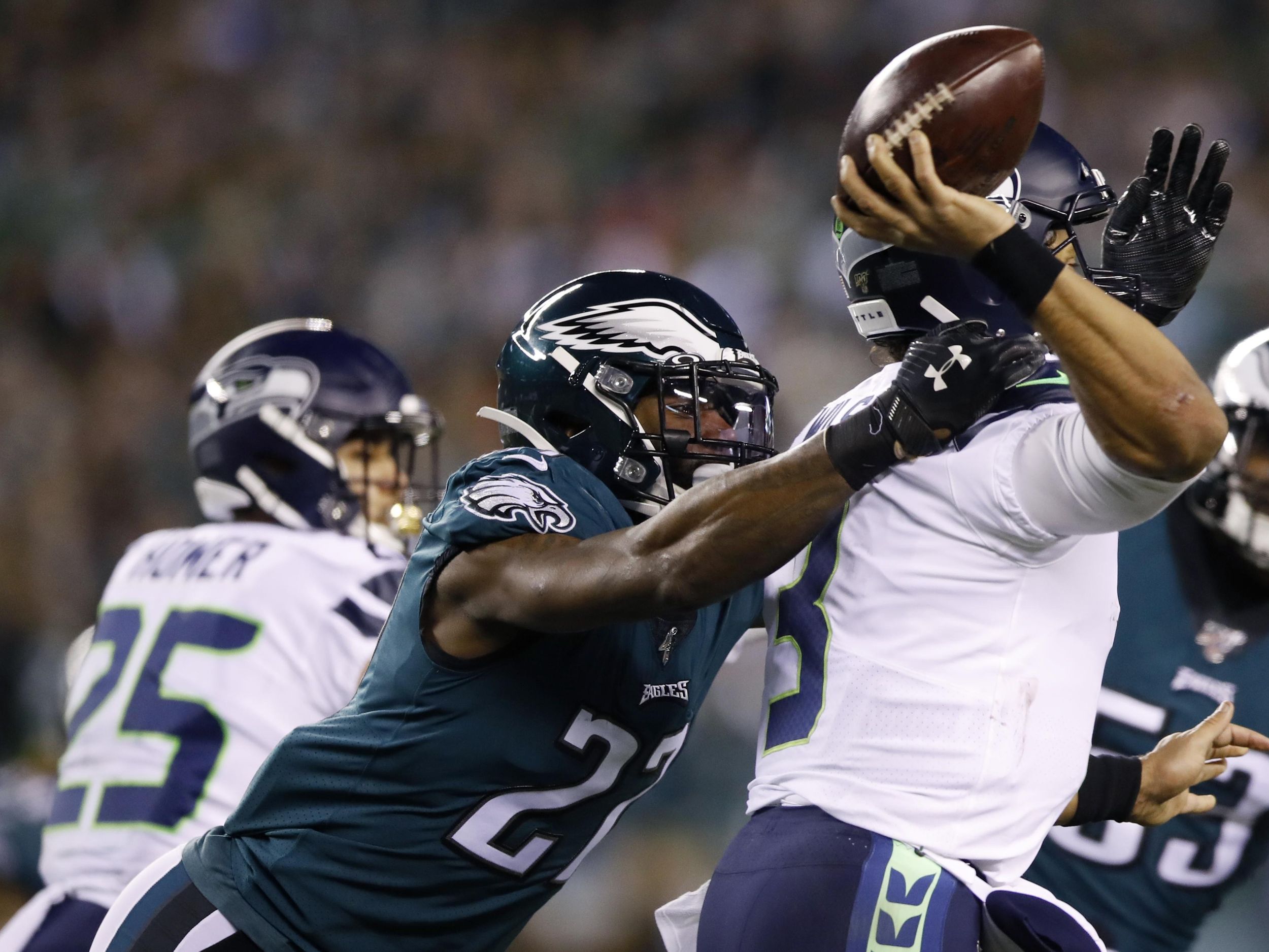 Eagles Malcolm Jenkins sacks Seahawks Russell Wilson