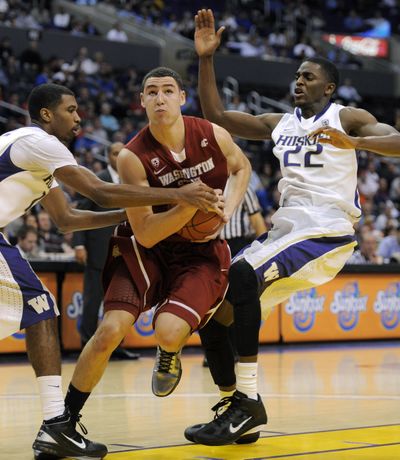 Washington State's Klay Thompson hasn’t announced whether he will declare for the draft. (Associated Press)