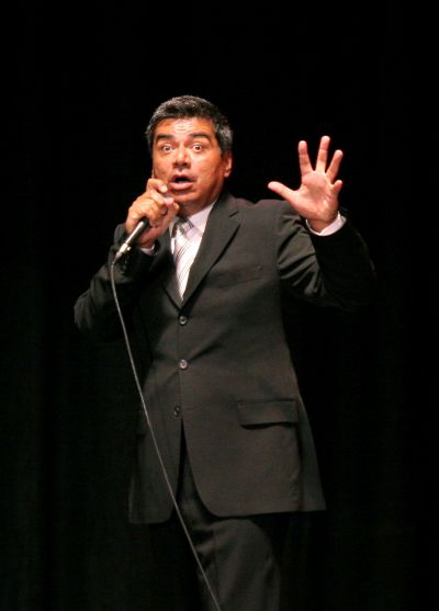 Comedian George Lopez performs at the Laredo Entertainment Center in Laredo, Texas, Friday, July 28, 2006. (AP Photo/Laredo Morning Times, Theresa Scarbrough) ORG XMIT: TXLAR101 (Associated Press / The Spokesman-Review)