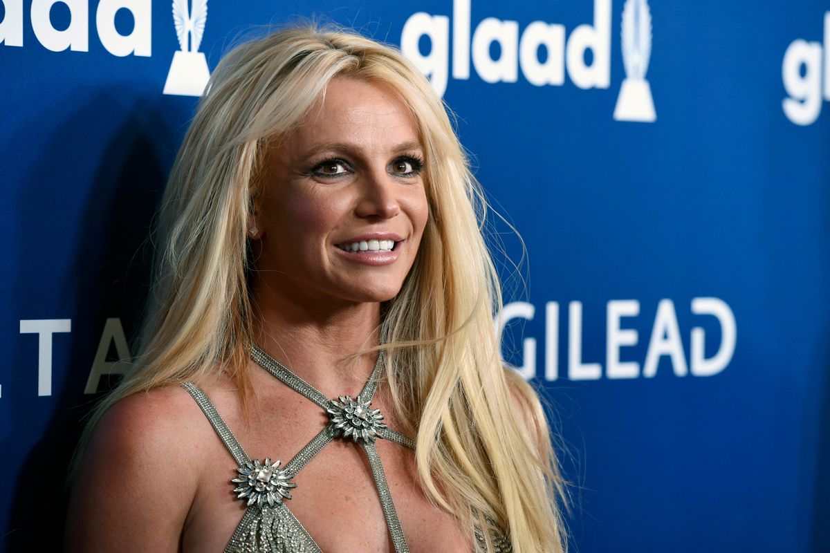Britney Spears poses April 12, 2018, at the 29th annual GLAAD Media Awards in Beverly Hills, Calif. Activists backed a California proposal Wednesday to provide more protections for conservatees like Spears.  (Chris Pizzello)