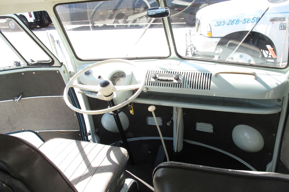 A 1965 Volkswagen bus reported stolen in Spokane more than 35 years ago was recovered in mid-October in the Los Angeles/Long Beach seaport. The bus is in pristine condition and still runs, customs officials said in a press release. (U.S. Customs and Border Patrol)