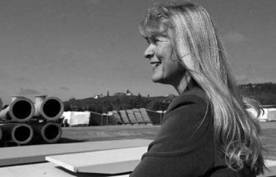 
Danajo Cole, controller at Dynamic Fabricators, talks about the Fiberglas docks made at a plant in Rathdrum. 
 (Kathy Plonka / The Spokesman-Review)