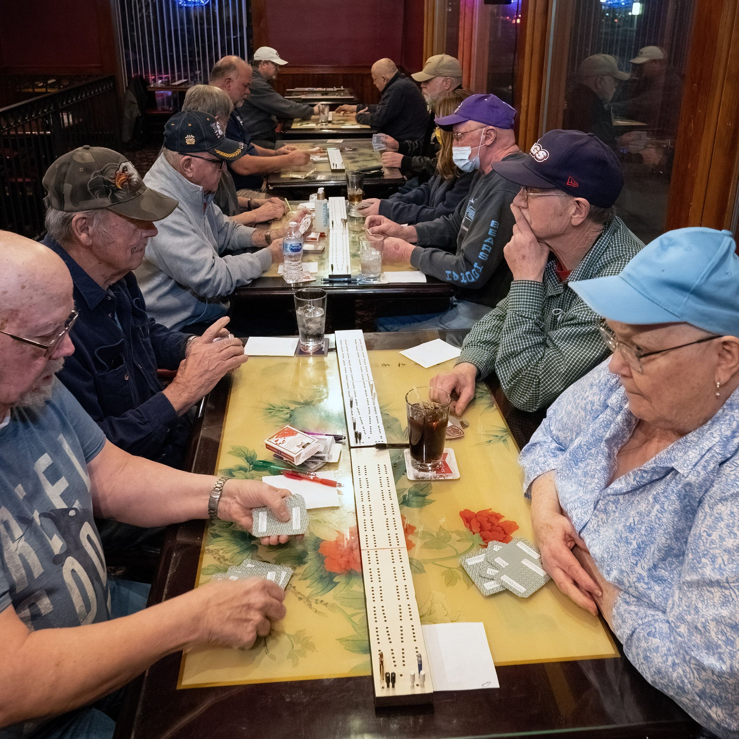 Counting down to fun Cribbage clubs keep play lively throughout