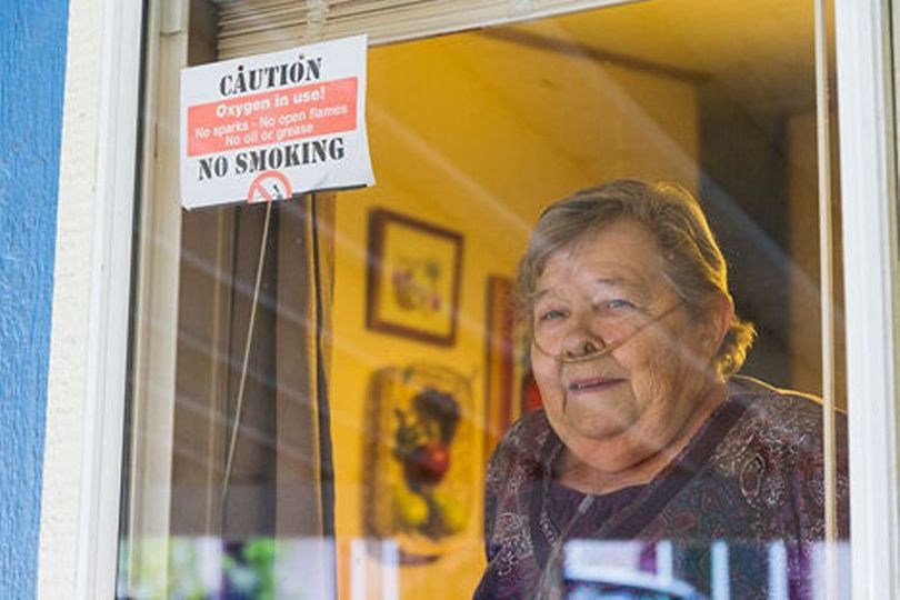 Judy Poirier, of Coeur d’Alene, smoked for more than six decades, but quit a few months after being prescribed oxygen about two years ago for health-related problems.  (Shawn Gust / Coeur d'Alene Press)