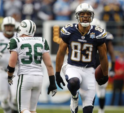 Vincent Jackson is serving a suspension for his second DUI. (Associated Press)