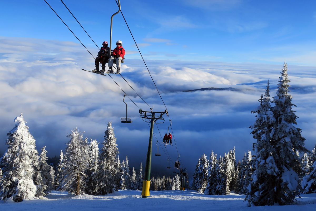 Skiers ride Chair 1 at Mt. Spokane Ski & Snowboard Park.  (John Nelson/courtesy)