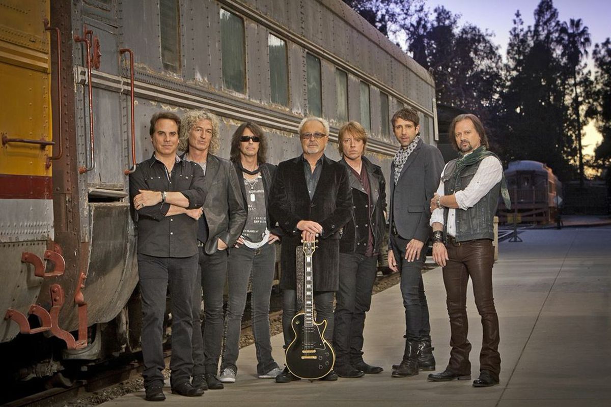Original member Mick Jones, center, and the rest of Foreigner will perform Sunday at Northern Quest.