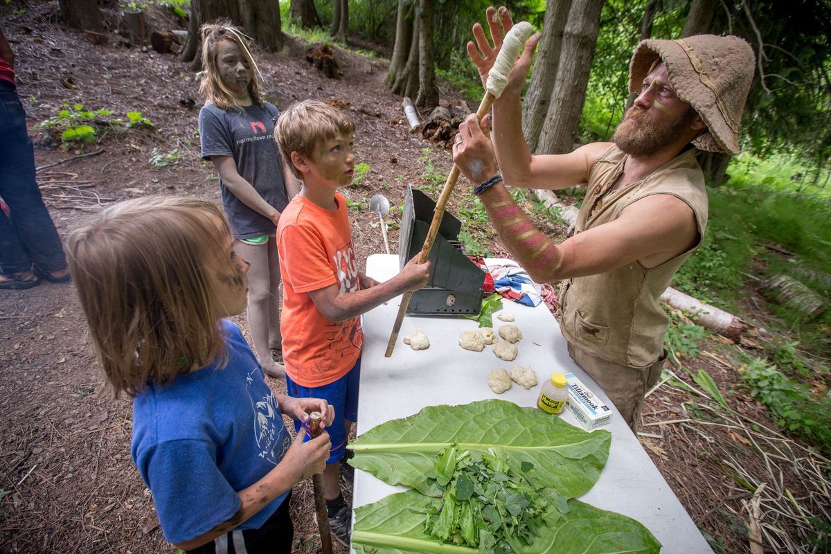 Campers participate at Camp Kaniksu in the Pine Street Woods near Sandpoint.  (Kaniksu Land Trust/courtesy)