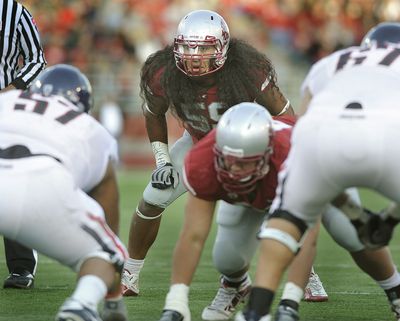 The Cougars’ Sekope Kaufusi balances football with family life.   (Christopher Anderson)
