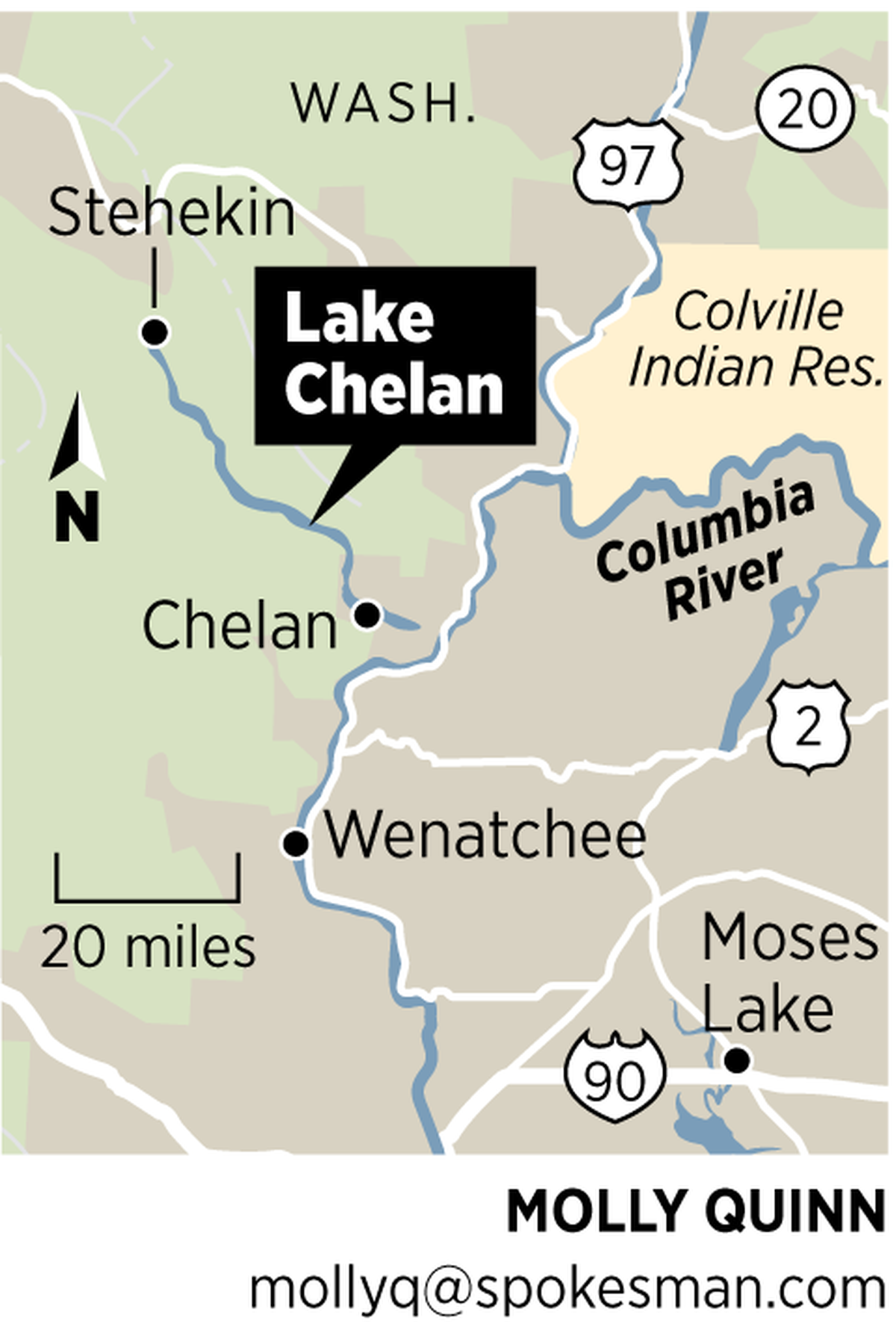 Lake Chelan Map 
