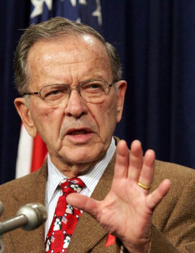 
Sen. Ted Stevens, R-Alaska, led the effort to update rules governing the fishing industry. 
 (Associated Press / The Spokesman-Review)
