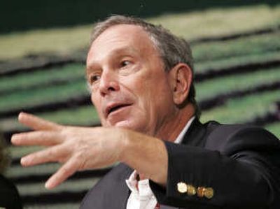 
New York Mayor Michael Bloomberg, speaks to reporters  Dec. 14 during the U.N. Climate Change Conference in  Indonesia. Associated Press
 (Associated Press / The Spokesman-Review)