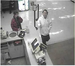 On Wednesday, 11/18/2009 around 10 P.M. at the Walmart located at 2301 W. Wellesley, the pictured woman stole a wallet out of a customer’s purse while she was being helped at the customer service desk.  (Spokane Police Department)