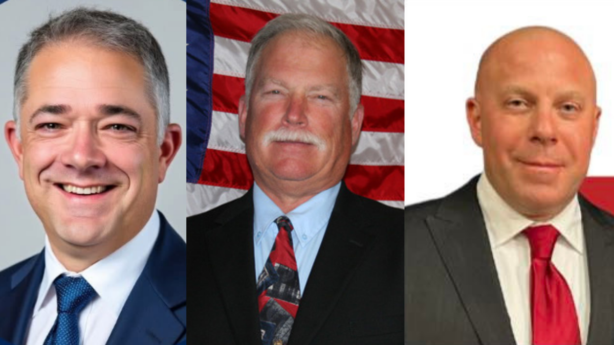 From left, candidates for District 4 Fire Commissioner Position No. 1 Dan Garner, Roger Krieger and Sean Siegel. 