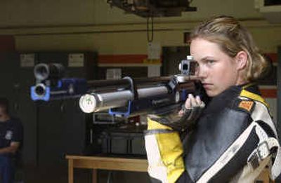 
Johnson has a natural talent for shooting, having qualified for the national Junior Olympics in Colorado Springs in her first year of shooting.
 (Courtesy of U.S. Army / The Spokesman-Review)