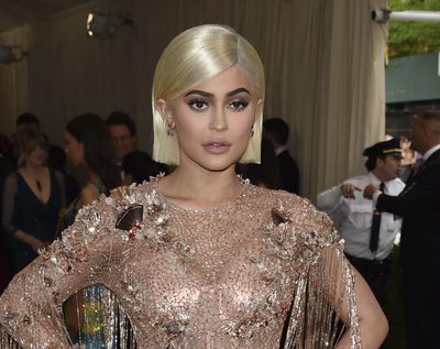 Kylie Jenner’s Instagram post Tuesday featuring her baby daughter clutching her thumb became the most popular post on the social media site, breaking a record set by Beyoncé. (Evan Agostini / Evan Agostini/Invision/AP)