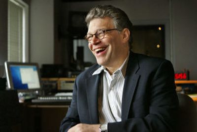 
Comedian and radio talk show host Al Franken laughs during an interview with the Associated Press in January 2006. 
 (Associated Press / The Spokesman-Review)