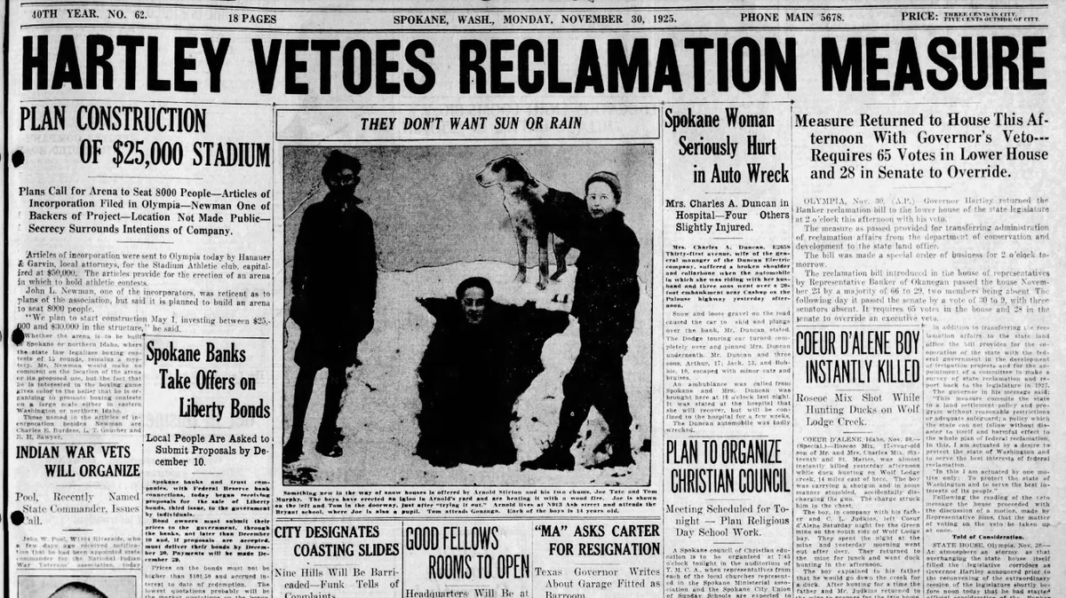 This day in history: Man sits on cross on St. Aloysius cross at Gonzaga; new arena was proposed - Sun, 30 Nov 2025 PST