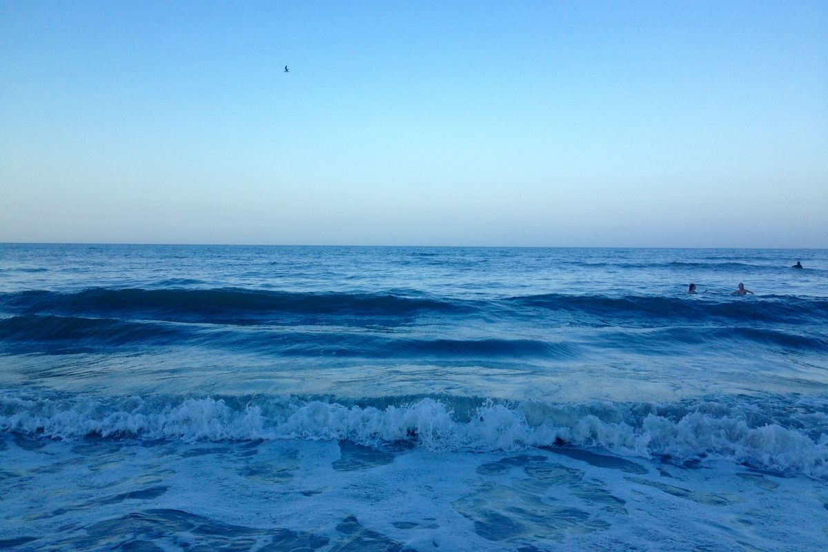 The ocean in Jacksonville Beach.