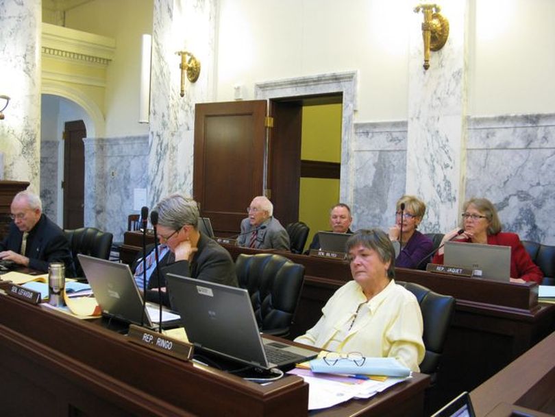 Democrats on JFAC, including Rep. Shirley Ringo, D-Moscow, right, tried to add $10 million to the public school budget on Monday morning, but the move failed on a 6-14 vote. (Betsy Russell)