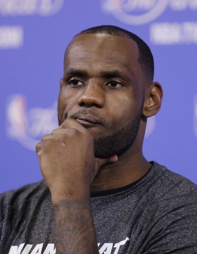 Miami Heat forward LeBron James will contemplate all options, when he becomes a free agent on July 1. (Associated Press)
