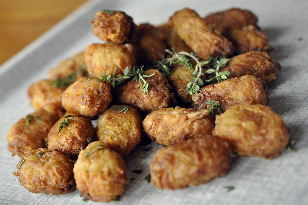 Freshly fried and perfectly crisp, Tater Tots are a popular snack for folks of all ages. (Adriana Janovich / The Spokesman-Review)