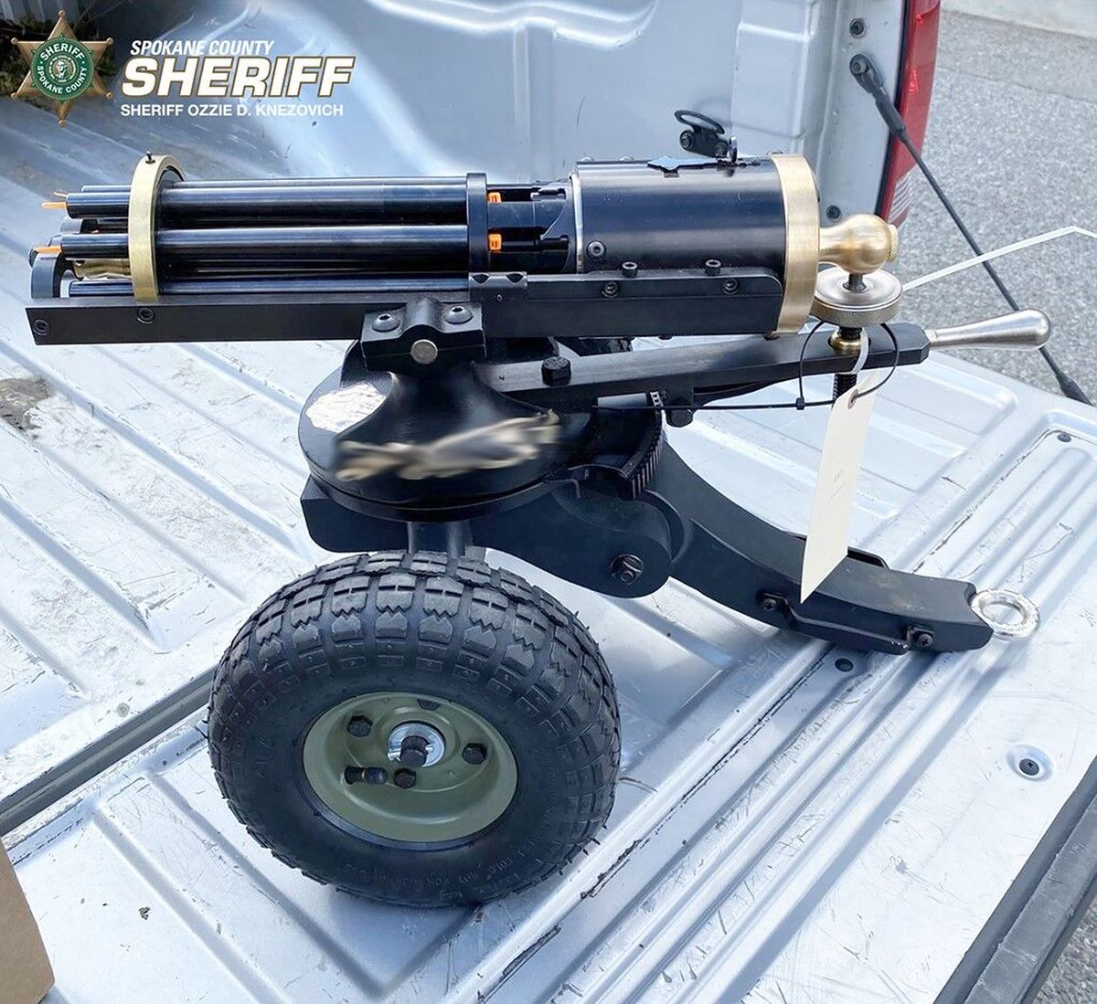  Tippman Armory Gatling Gun.  (Spokane County Sheriff