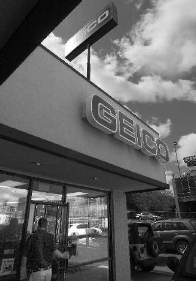 
Geico Insurance has a new office at Third and Washington in Spokane, complete with a tall sign that can be viewed from Interstate 90's elevated roadway through downtown. 
 (Christopher Anderson / The Spokesman-Review)