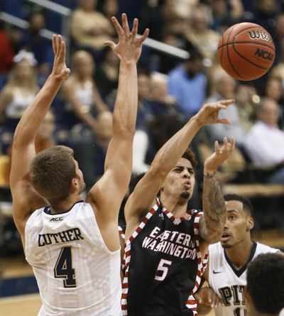 Eastern Washington's Austin McBroom, right, has provided scoring punch for the Eagles.
