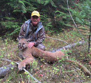 Todd Klement of Spokane shot a cougar that stalked him while he was muzzleloader hunting for elk. (Courtesy)