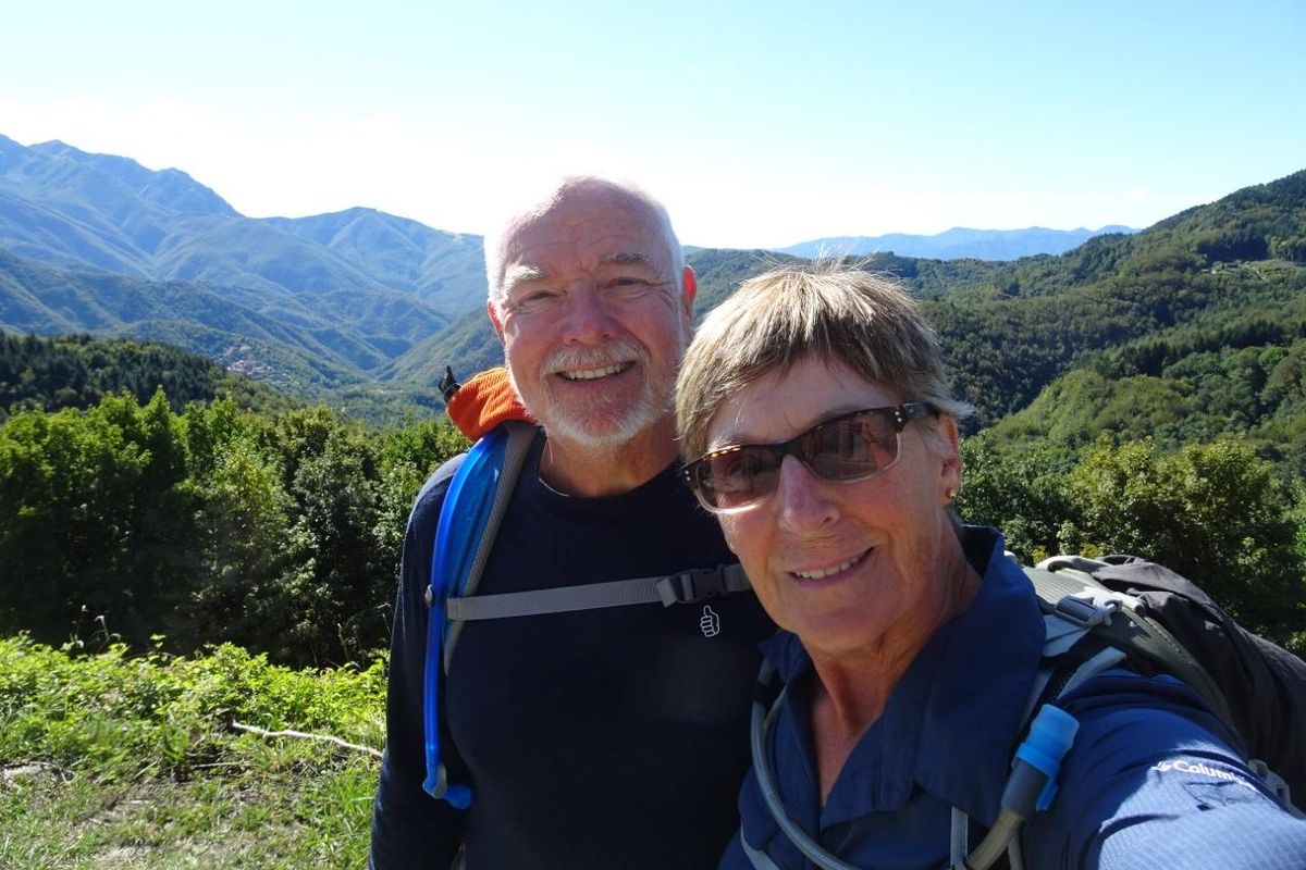 Richard White and Frankie White of Spokane recently completed the 1,300-mile Via Francigena pilgrimage. (Courtesy)