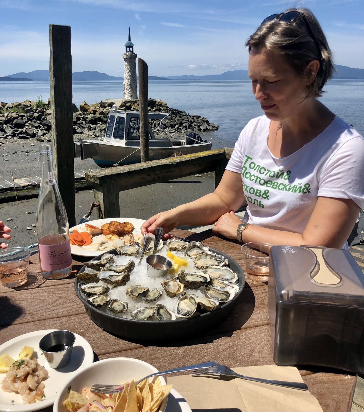 The Taylor Shellfish facility at Samish Bay near Bellingham offers oysters next to the Salish Sea. (Leslie Kelly)