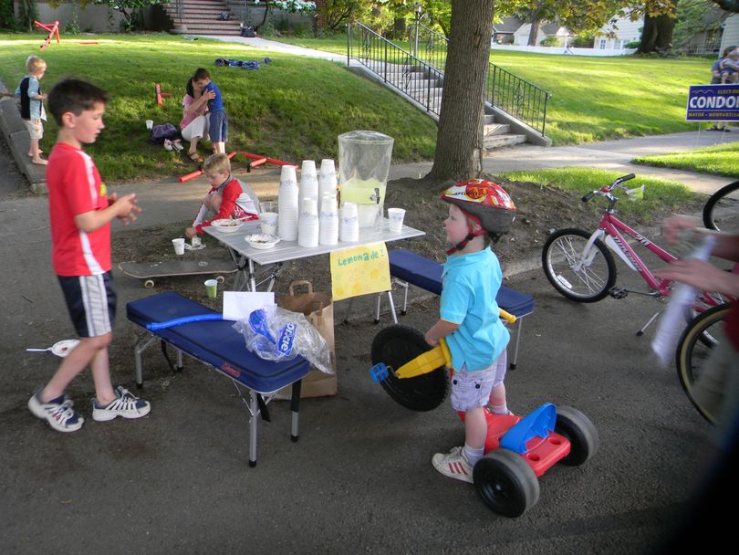 Kids enjoy the streets in the Manito Neighborhood during a Spokane Summer Parkways event. (Courtesy photo)