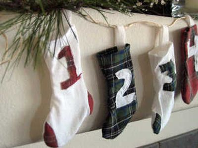
Advent calendars, such as a string of numbered stockings, are a fun way to get kids excited for Christmas.
 (Megan Cooley / The Spokesman-Review)