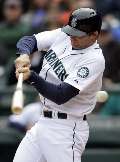 Mariners shortstop Brad Miller has been swinging at pitches out of strike zone. (Associated Press)