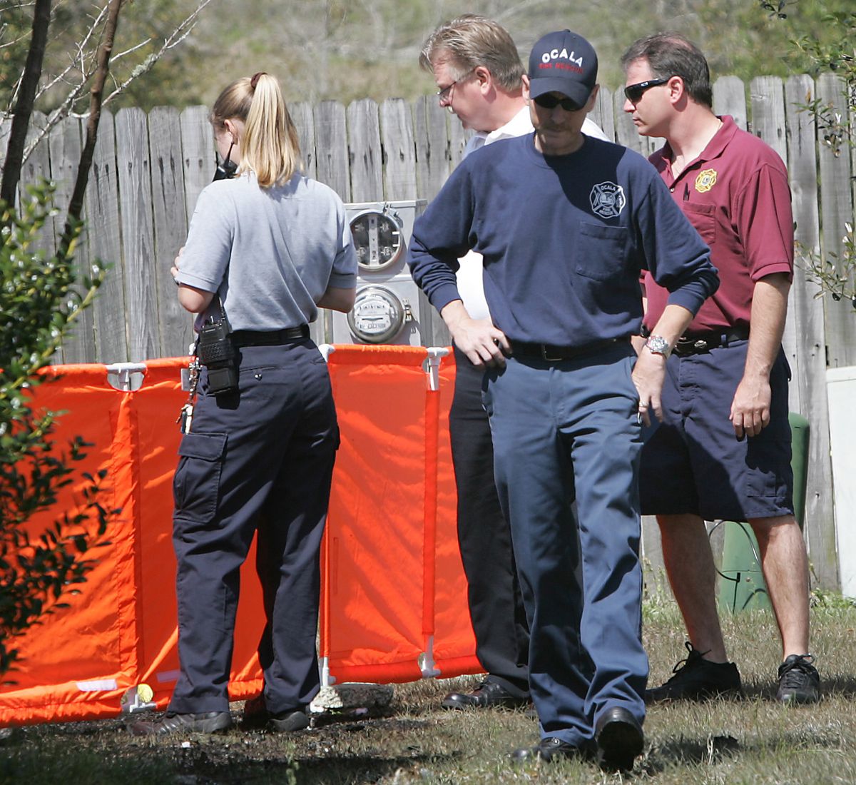 Associated Press  March 5EMT’s with Ocala Fire Rescue and the Ocala Police Department investigated the scene of a murder-suicide in The Villas at Spanish Oaks mobile home park. Police say 67-year-old Roland J. Gore and his wife, Judith Diana Gore, were found dead in the backyard. Across the country, authorities are becoming concerned that the nation’s financial woes could turn increasingly violent. (FILE Associated Press / The Spokesman-Review)