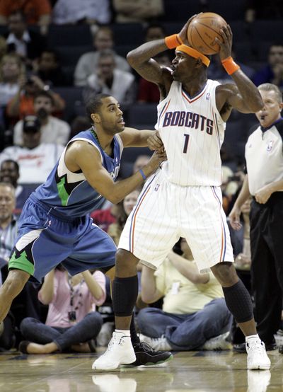 Stephen Jackson of the Charlotte Bobcats scored 37 against Minnesota.  (Associated Press)