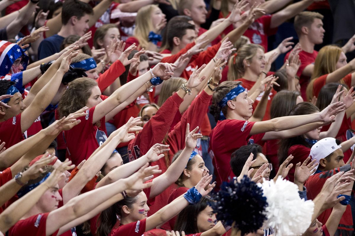 Kraziness in the Kennel kicks off the Gonzaga University men’s basketball season in fine style on Saturday, with a scrimmage and appearances by Spike the bulldog and the GU cheerleaders. (Colin Mulvany / The Spokesman-Review)