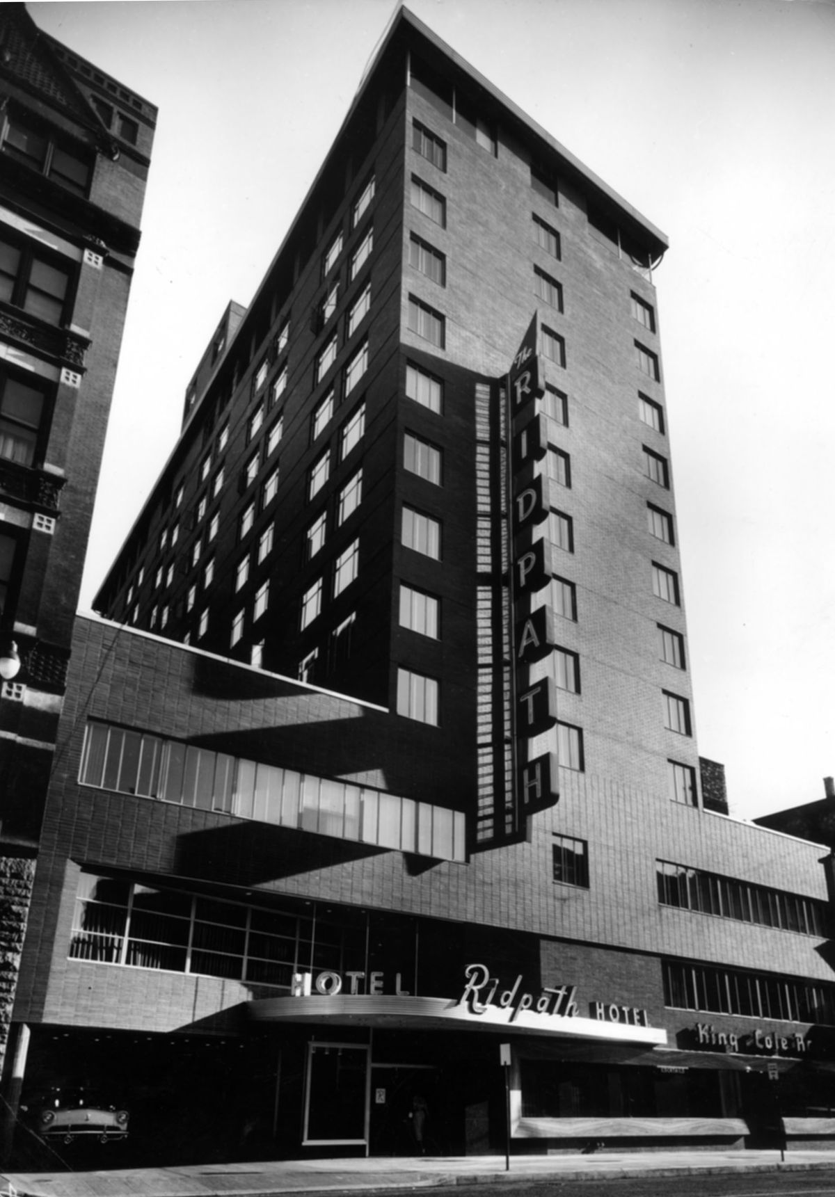 The Ridpath Hotel, shown in 1953, once hosted celebrities, election night parties and formal balls. (Photo archive)