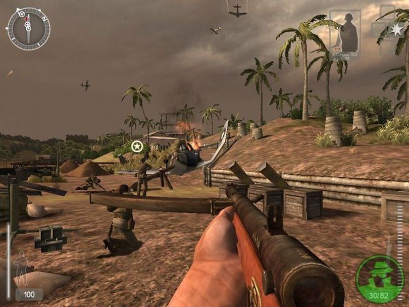Medal of Honor: Pacific Assault (2004) brought the series' cinematic gameplay and storytelling to the Pacific theater of World War II, but failed to make the waves of its predecessor, Allied Assault (2002).  (Gamespy)