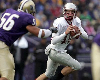 QB Alex Brink's performance was good enough to ensure that he will probably be the starter for his final two seasons.
(Associated Press / The Spokesman-Review)