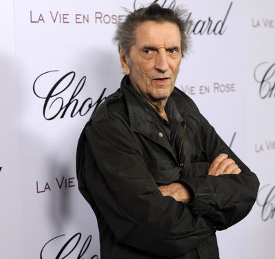 In this Feb. 4, 2008,  photo, actor Harry Dean Stanton arrives at a celebration for actress Marion Cotillard in West Hollywood, Calif. (Chris Pizzello / ASSOCIATED PRESS)