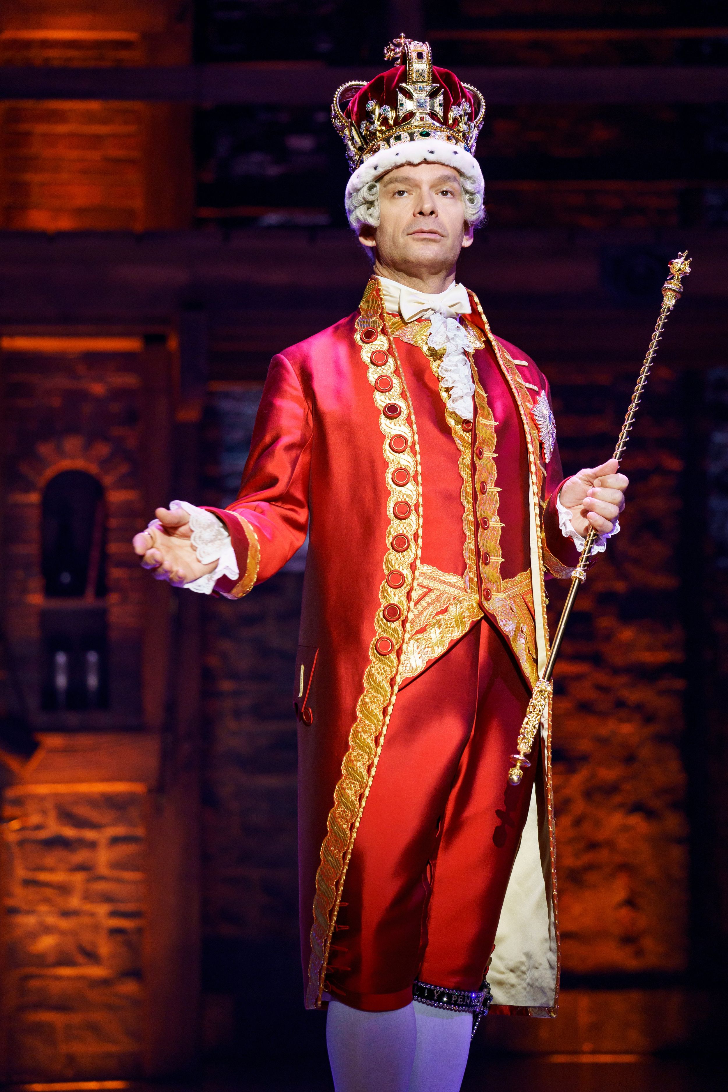 You'll be back': In playing King George III in 'Hamilton,' Rick