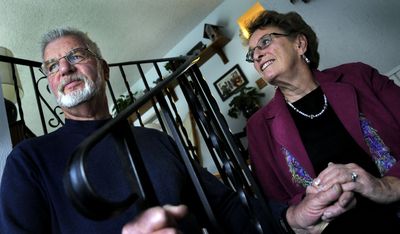 Don and Bernadette Haddleton, retirees from Post Falls, have been facing a lot of the same economic troubles other Americans are seeing, such as tightening budgets for food, gas and rising costs for medical insurance.   (Kathy Plonka / The Spokesman-Review)