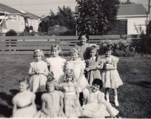 For Becky Nappi blog.
1962 birthday party in the Heroy neighborhood of Spokane.