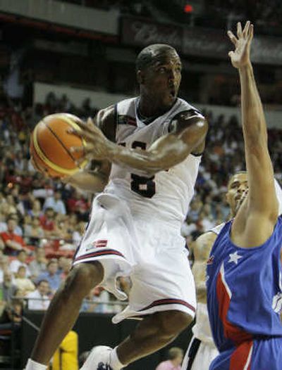 
United States' Michael Redd drives to the basket against Puerto Rico.Associated Press
 (Associated Press / The Spokesman-Review)